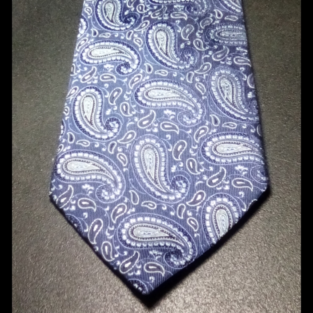 George Foreman Blue 100% Silk Tie
